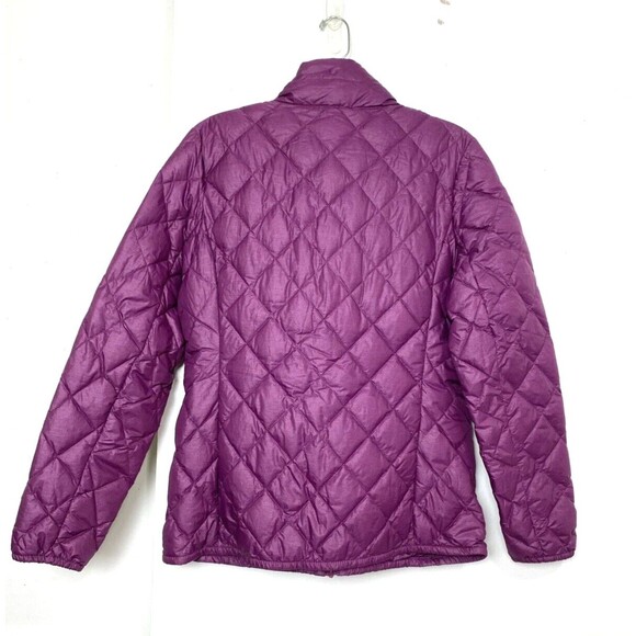 32 Degree Heat Down Puffe Quilt Jacket Size M Purple Women Zip Outdoors Feather - Picture 2 of 15